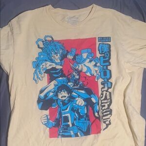 MY HERO ACADEMIA Graphic T-Shirt with Blue and Red Design